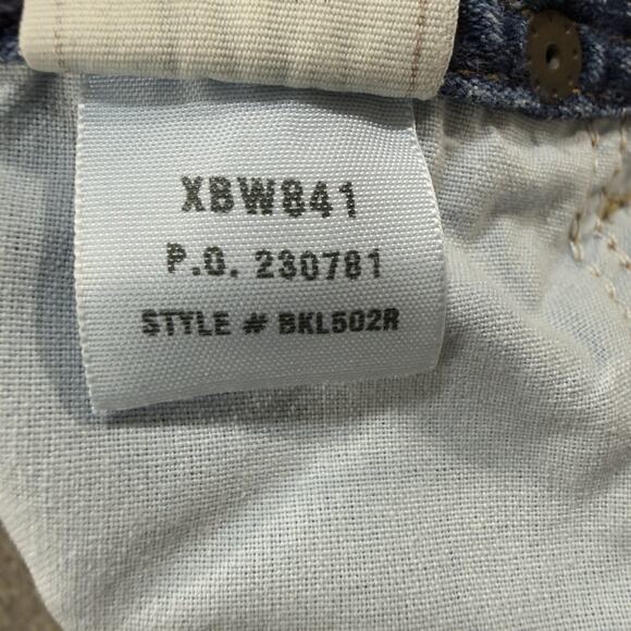 BKE Wendi Stretch Bootcut Medium Wash Denim Jeans Womens 31x31.5 Distressed Y2K - Picture 8 of 12